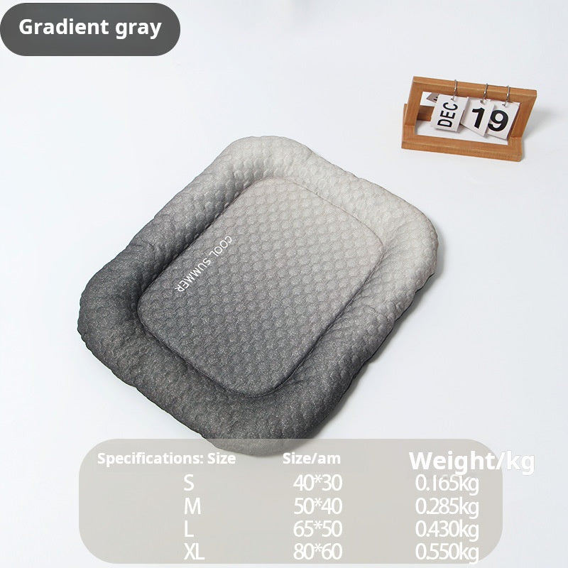 🐱🐶50% RABATT JETZT HALBER PREIS❄️ Eisseide Kühlmatte für Hunde & Katzen, farbverlaufend, waschbar in vielen Größen 🧼🛋️
