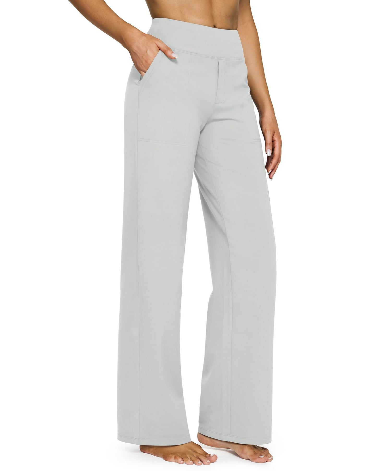 💖LAST-DAY-AKTION – 50 % RABATT 💖 Lässige Yoga-Hose mit weitem Bein für Damen mit hoher Taille und Stretch