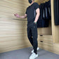 💎 50% RABATT! 💎 Zweiteiliges Sport-Set für Herren – Kurzarm-T-Shirt & Lange Hose | Atmungsaktiv, Bequem & Ideal für Training oder Freizeit 🏃‍♂️