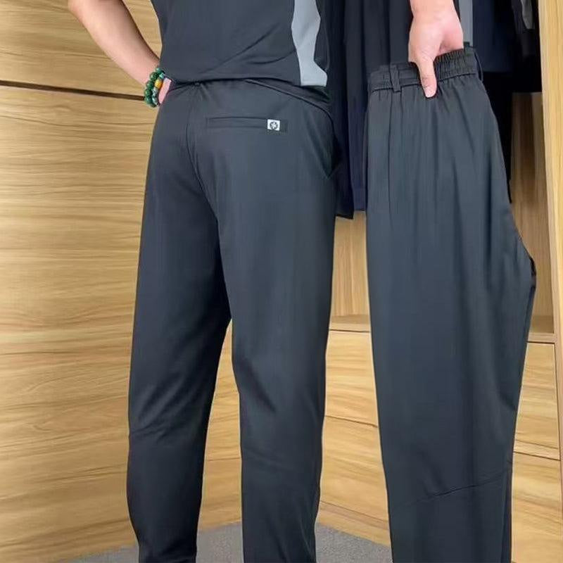 💎 50% RABATT! 💎 Zweiteiliges Sport-Set für Herren – Kurzarm-T-Shirt & Lange Hose | Atmungsaktiv, Bequem & Ideal für Training oder Freizeit 🏃‍♂️