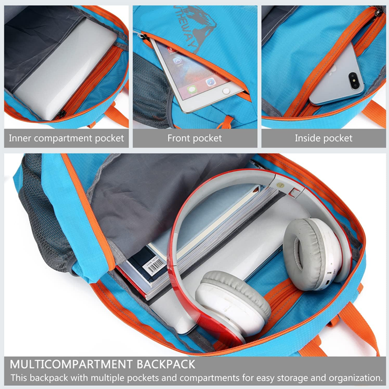 🌧️ Faltbarer, wasserdichter Campingrucksack – Leichter, tragbarer Outdoor-Reiserucksack⛺