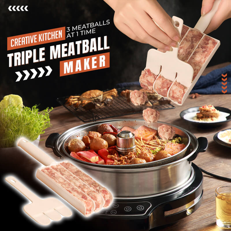✅50 % Rabatt🔥Creative Kitchen Dreifach-Fleischbällchen-Maker