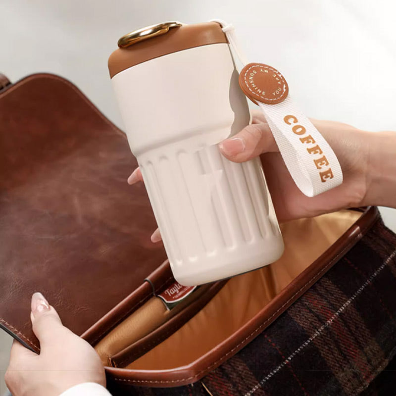 ☕ Kaffeebecher mit LED-Temperaturanzeige – digitaler Thermo-Becher mit Display, wiederaufladbar, ideal für Büro, Zuhause & unterwegs
