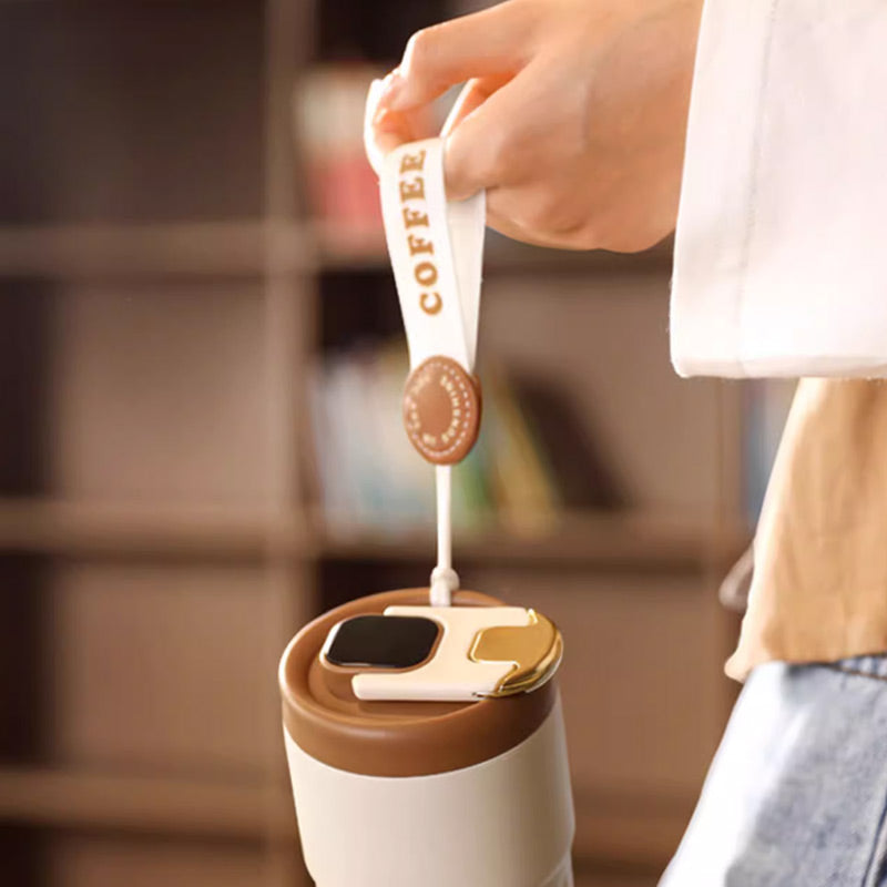 ☕ Kaffeebecher mit LED-Temperaturanzeige – digitaler Thermo-Becher mit Display, wiederaufladbar, ideal für Büro, Zuhause & unterwegs