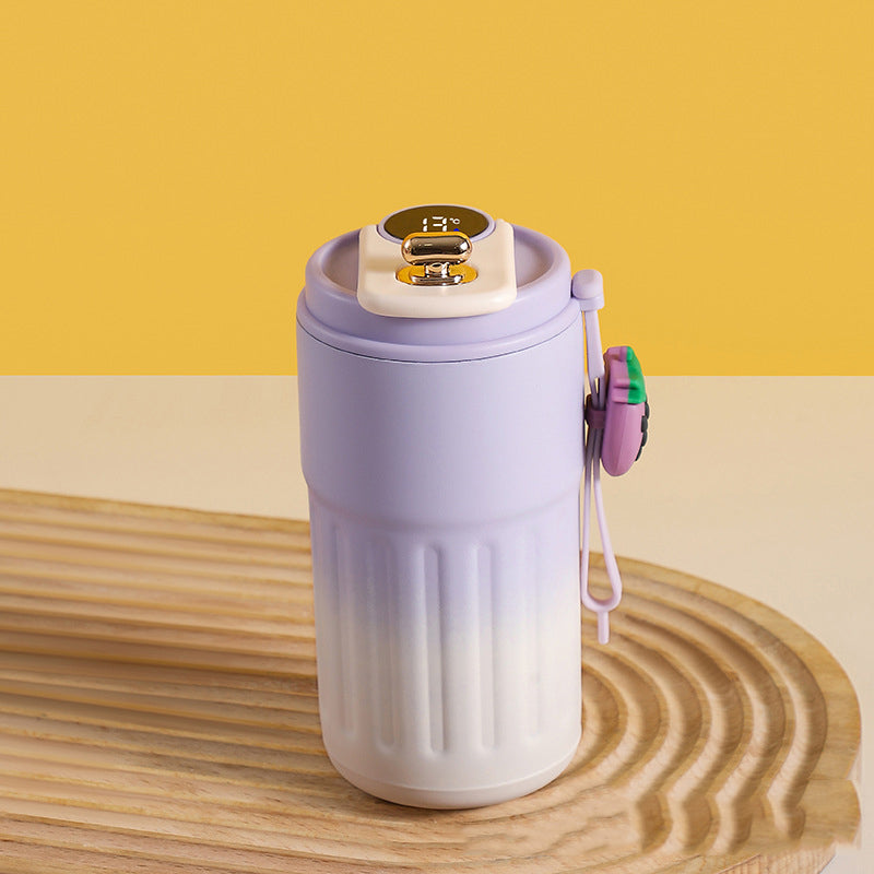 ☕ Kaffeebecher mit LED-Temperaturanzeige – digitaler Thermo-Becher mit Display, wiederaufladbar, ideal für Büro, Zuhause & unterwegs