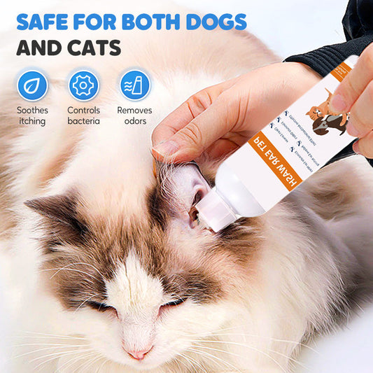 🐾 KAUFEN 2 ERHALTEN 3! ✨ Ohrenreiniger für Hunde & Katzen - Sanfte Formel mit Beruhigender Aloe zur Vorbeugung von Infektionen & Gerüchen 🌿👂