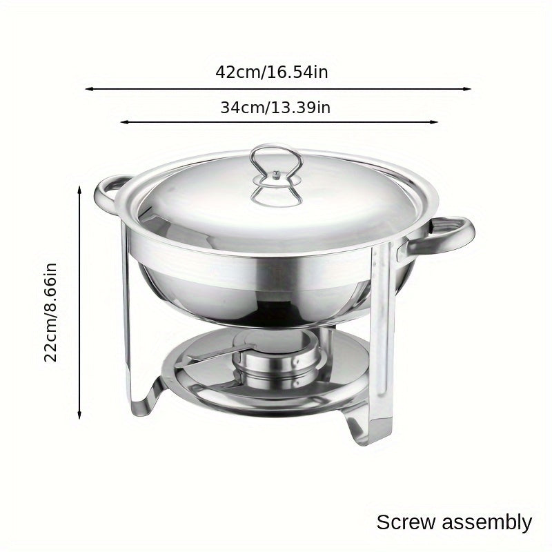 🔥 JETZT 50 % RABATT! 🎄 Buffet-Set mit Warmhaltefunktion aus Edelstahl – gleichmäßige Hitzeverteilung und langlebig, perfekt für Feste und Partys ✨