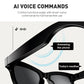 AI AR Smart Glasses, Erste KI-Brille mit ChatGPT & Gemini Support, Ultra-leicht 49g, Echtzeit-Übersetzung & Navigation, Meeting-Notizen, 10 Min. Videoaufnahme für Content Creator