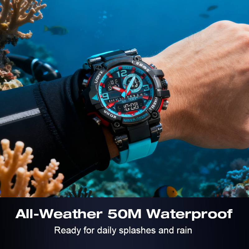⌚ 50% RABATT! 💧 Multifunktionale Wasserdichte Digitale LED-Uhr – Stoppuhr, Alarm & Perfekt Für Sport & Outdoor Aktivitäten 🏃‍♂️