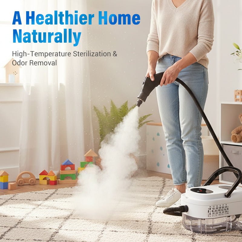 🧼 -50% RABATT AUF DEN DAMPFREINIGER! ✨ 15 Sek. Aufheizzeit, 105°C Hochtemperatur & 99,9% Keimfrei – Die ultimative Hausreinigung 🏠