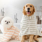 🐕 50% RABATT! 🔥 Weicher, Saugfähiger & Schnelltrocknender Hundebademantel – Kuscheliges Fleece, Verstellbarer Klettverschluss & Ideal Für Nach Dem Baden Oder Spaziergang Im Regen 🌧️