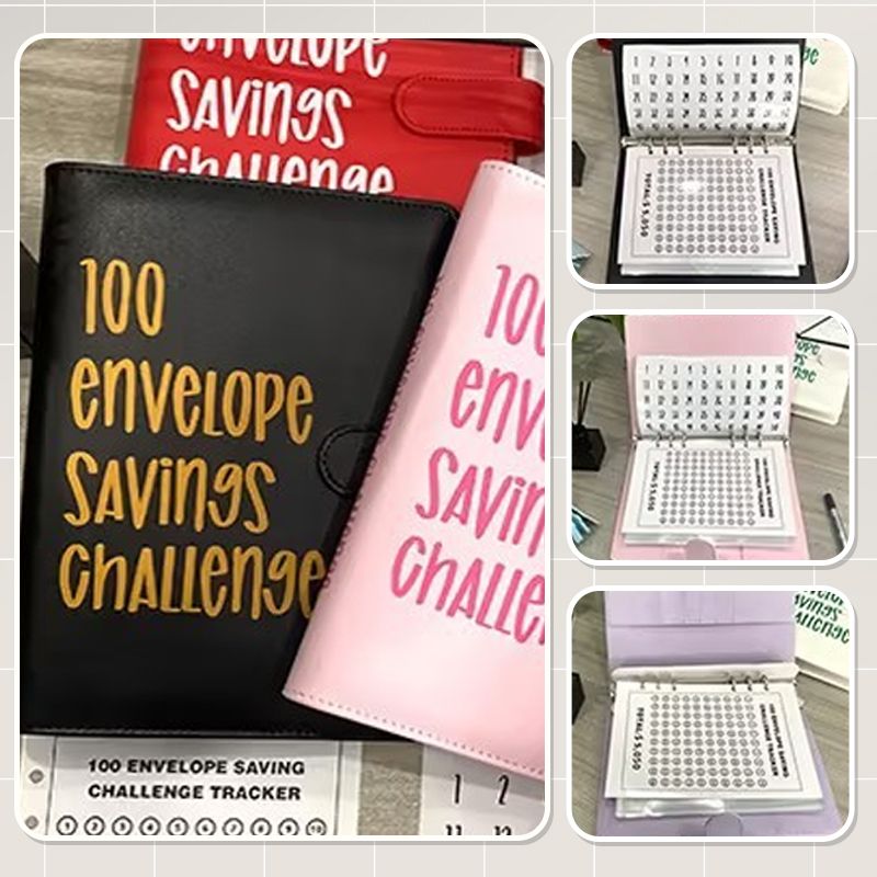 ⏰Letzte 4 Stunden 70 % Rabatt🎁100 Umschlag-Spar-Challenge-Buch✉️💸