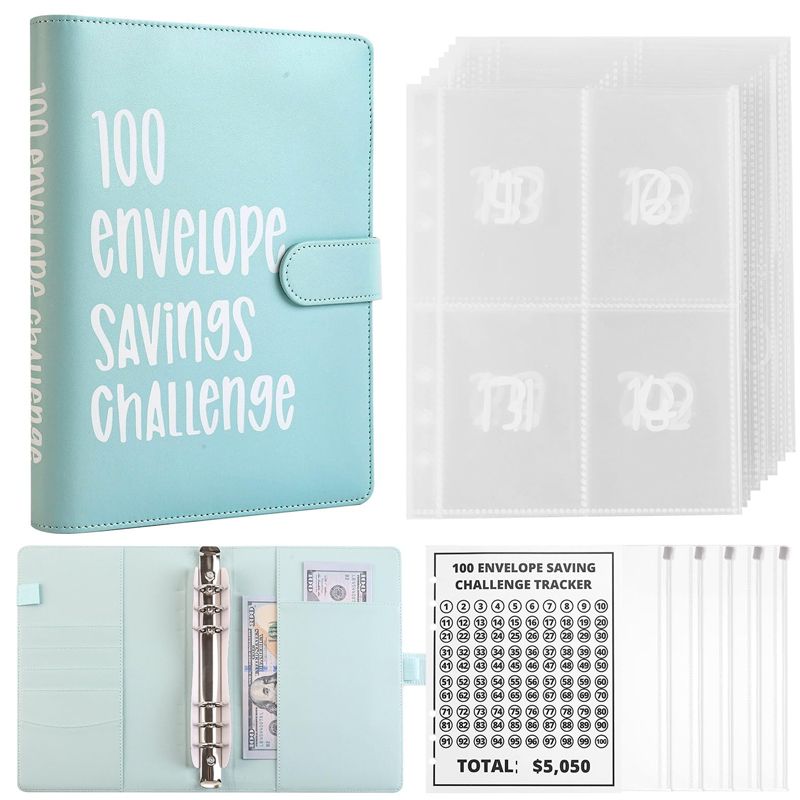 ⏰Letzte 4 Stunden 70 % Rabatt🎁100 Umschlag-Spar-Challenge-Buch✉️💸