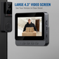 🔔 50% RABATT! 📹 4,3" Smart Video-Türklingel – Kabellos, Gegensprechanlage, Aufzeichnung & Bohrfrei 🏠