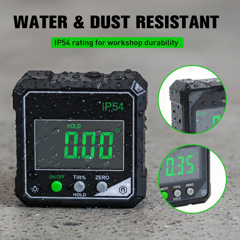 📐 50% RABATT 🧲 IP54 wasserdichter digitaler Winkelmesser, präzise mit Magnetbasis 🛠️