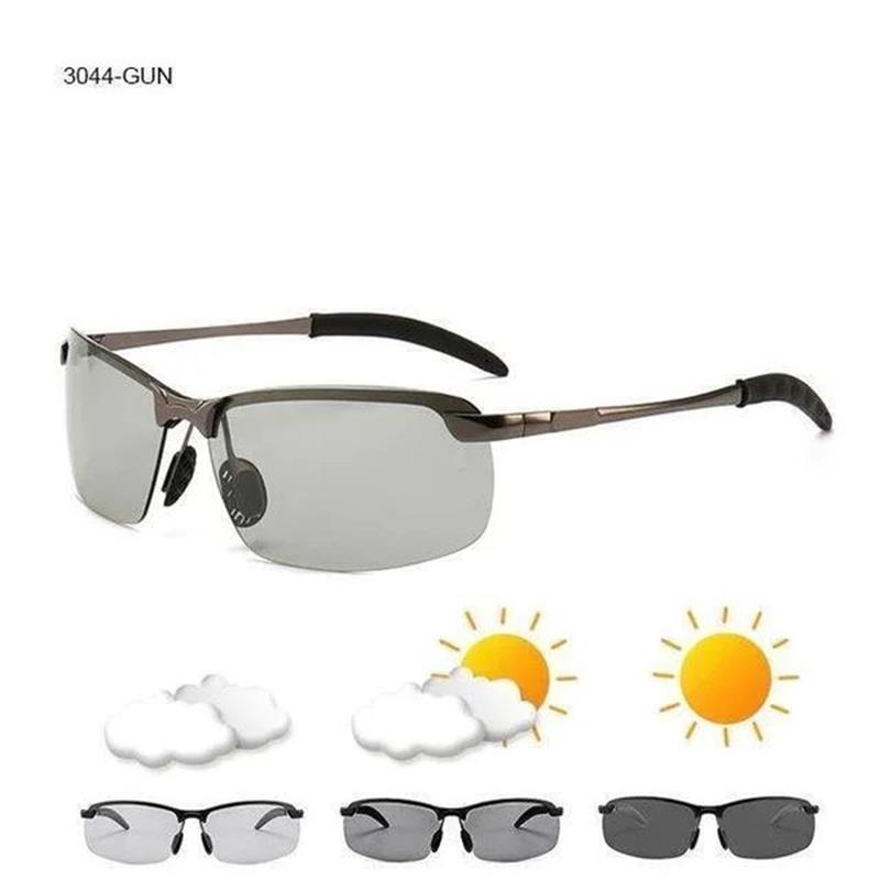 🕶️ 50% RABATT! ⏰ Photochrome Sonnenbrille mit polarisierten blendfreien HD-Gläsern – Randloser Sportrahmen – Perfekt für Autofahren, Angeln, Radfahren & Outdoor – schützt zuverlässig bei jedem Wetter ☀️
