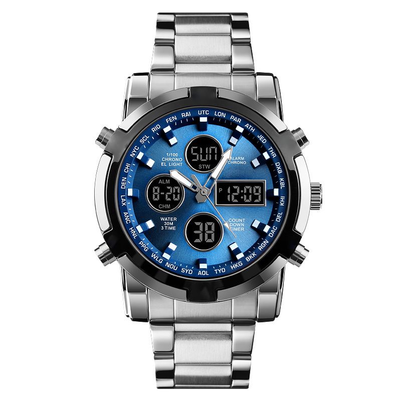 ✨⌚Wasserdichte Militäruhr für Herren – Analog-Digital, Edelstahl & Stoßfest 🛡️
