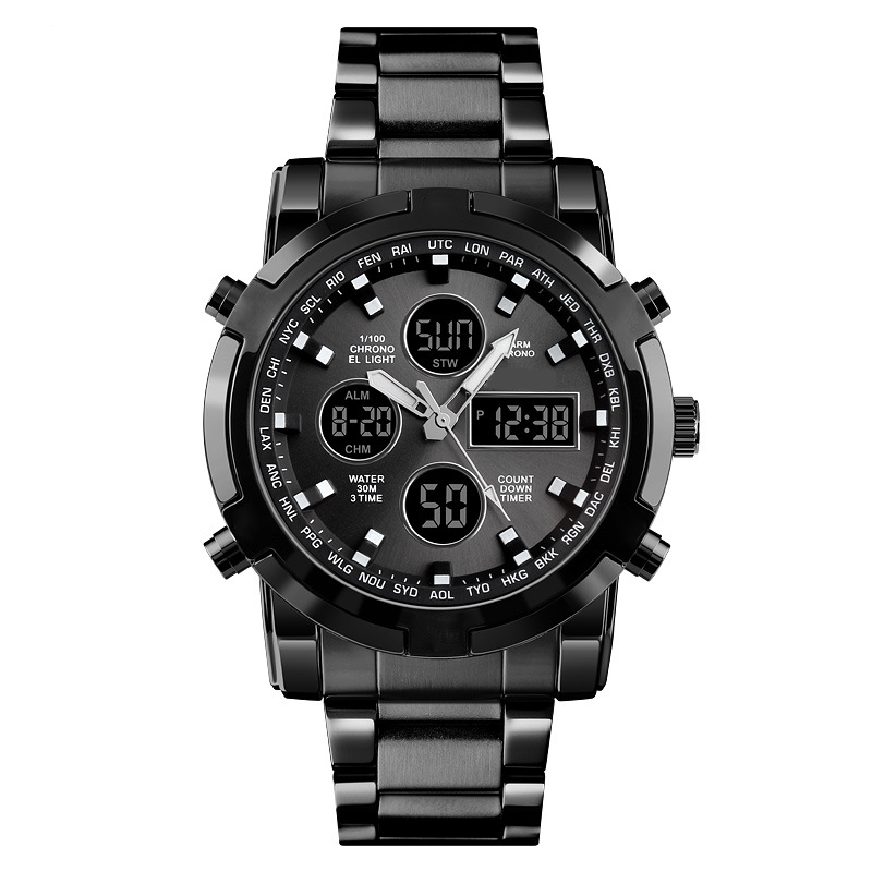 ✨⌚Wasserdichte Militäruhr für Herren – Analog-Digital, Edelstahl & Stoßfest 🛡️