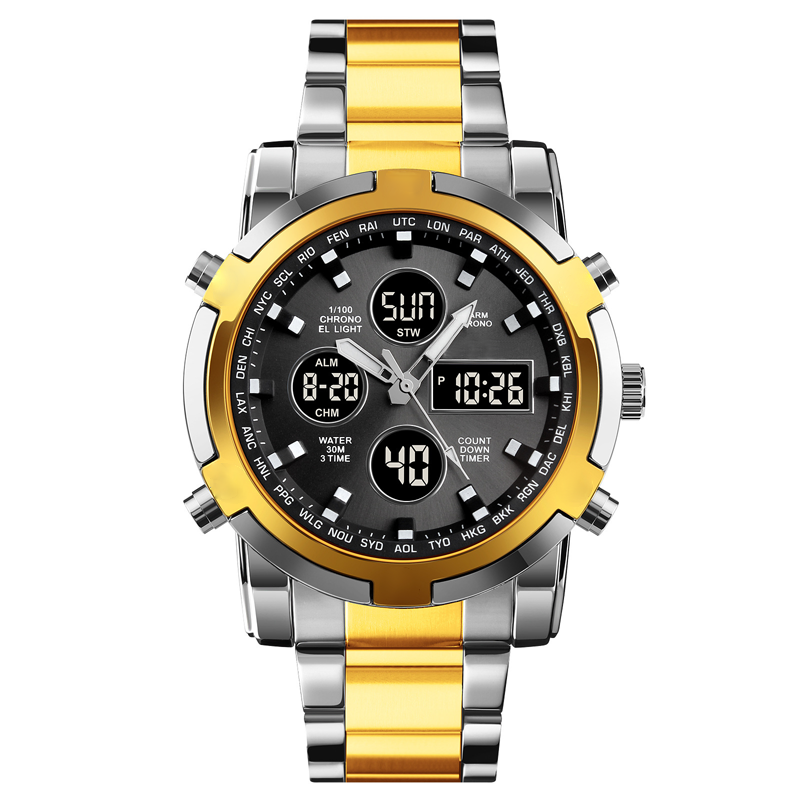 ✨⌚Wasserdichte Militäruhr für Herren – Analog-Digital, Edelstahl & Stoßfest 🛡️