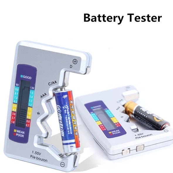 🔥50% RABATT JETZT🔋Tragbares Digitales Batterietestgerät – Universalprüfer für Haushaltsbatterien aller Größen⚡️