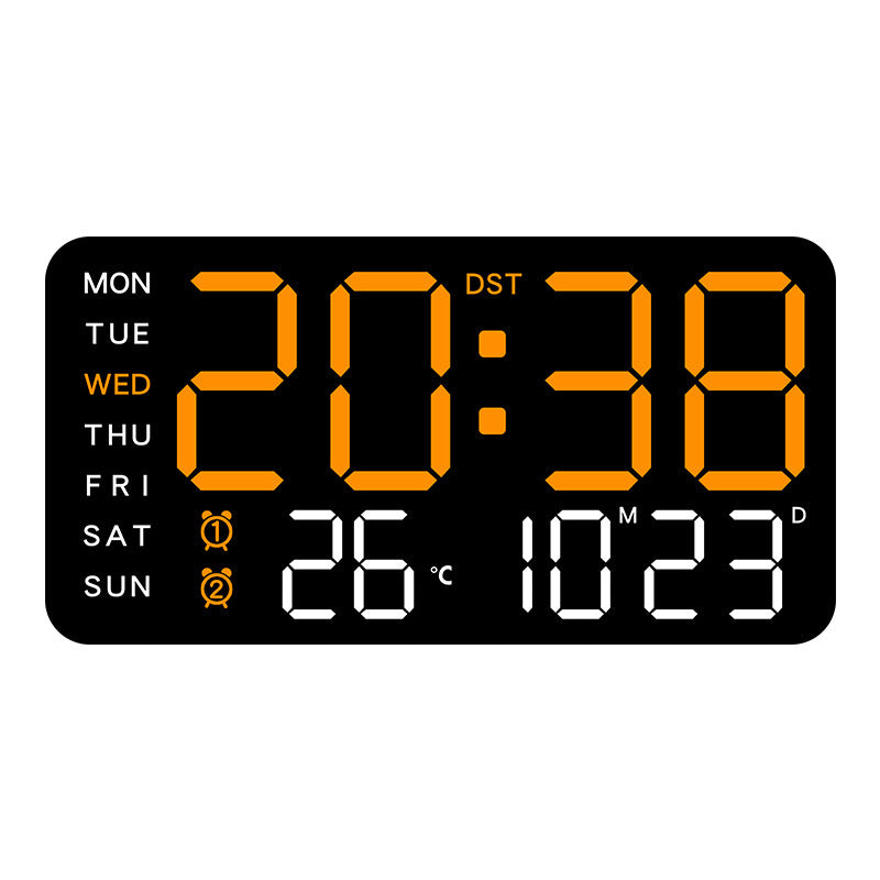 📢📢50 % RABATT !! ⏰Multifunktionale dekorative LED-Digital-Wanduhr，Die grenzenlose Digitaluhr für das moderne norwegische Zuhause