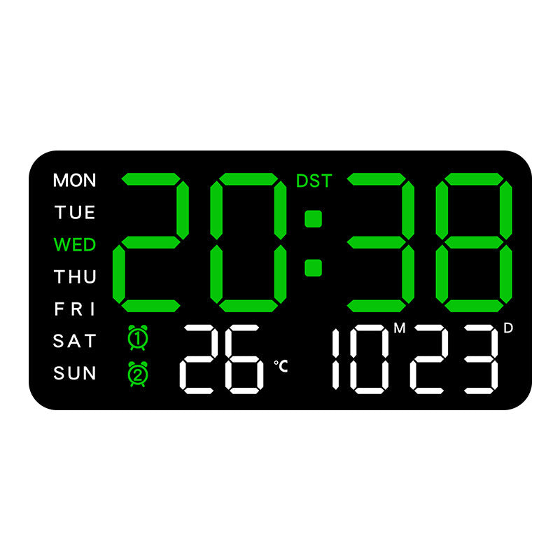 📢📢50 % RABATT !! ⏰Multifunktionale dekorative LED-Digital-Wanduhr，Die grenzenlose Digitaluhr für das moderne norwegische Zuhause