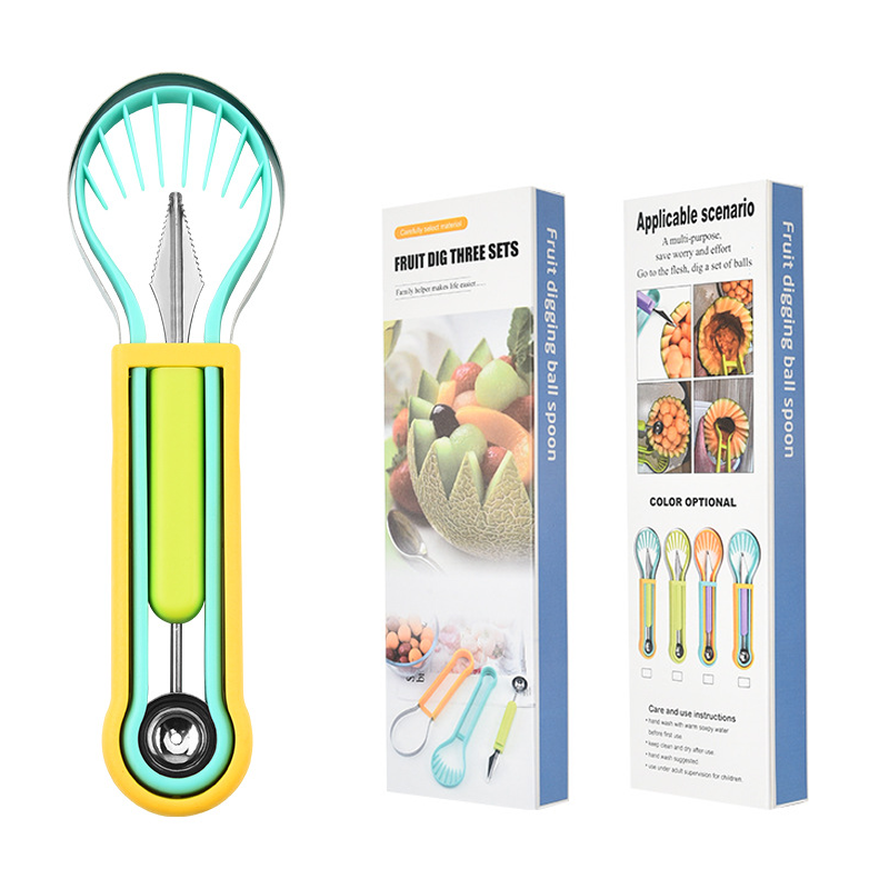🍉 50% RABATT! 🥄 Multifunktionales Löffelset für Fruchtmelonenbällchen – Lebensmittelecht, robust & vielseitig – Perfekt für Obst, Gemüse & kreatives Anrichten ✨