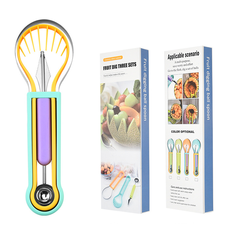 🍉 50% RABATT! 🥄 Multifunktionales Löffelset für Fruchtmelonenbällchen – Lebensmittelecht, robust & vielseitig – Perfekt für Obst, Gemüse & kreatives Anrichten ✨