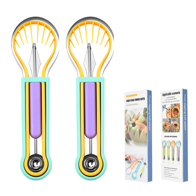 🍉 50% RABATT! 🥄 Multifunktionales Löffelset für Fruchtmelonenbällchen – Lebensmittelecht, robust & vielseitig – Perfekt für Obst, Gemüse & kreatives Anrichten ✨