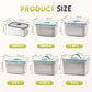 🥗 50% RABATT! 🧊 5er-Pack Kühlschrank-Organizer – Stapelbare Obstbehälter mit Herausnehmbarem Sieb, BPA-frei & Ideal Für Salat, Beeren & Gemüse 🥦