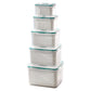 🥗 50% RABATT! 🧊 5er-Pack Kühlschrank-Organizer – Stapelbare Obstbehälter mit Herausnehmbarem Sieb, BPA-frei & Ideal Für Salat, Beeren & Gemüse 🥦