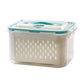 🥗 50% RABATT! 🧊 5er-Pack Kühlschrank-Organizer – Stapelbare Obstbehälter mit Herausnehmbarem Sieb, BPA-frei & Ideal Für Salat, Beeren & Gemüse 🥦