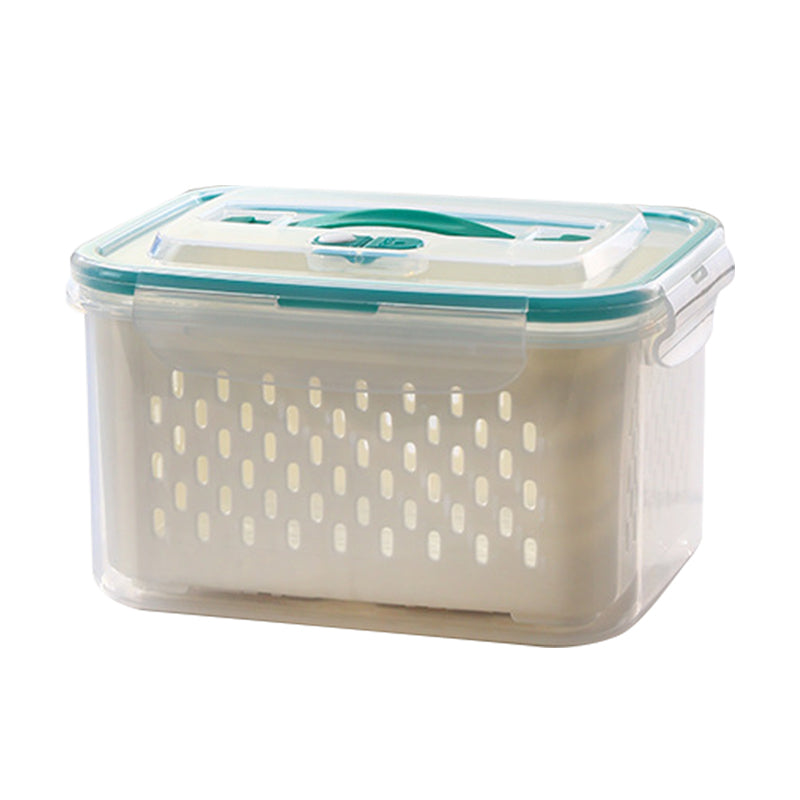 🥗 50% RABATT! 🧊 5er-Pack Kühlschrank-Organizer – Stapelbare Obstbehälter mit Herausnehmbarem Sieb, BPA-frei & Ideal Für Salat, Beeren & Gemüse 🥦