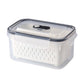 🥗 50% RABATT! 🧊 5er-Pack Kühlschrank-Organizer – Stapelbare Obstbehälter mit Herausnehmbarem Sieb, BPA-frei & Ideal Für Salat, Beeren & Gemüse 🥦