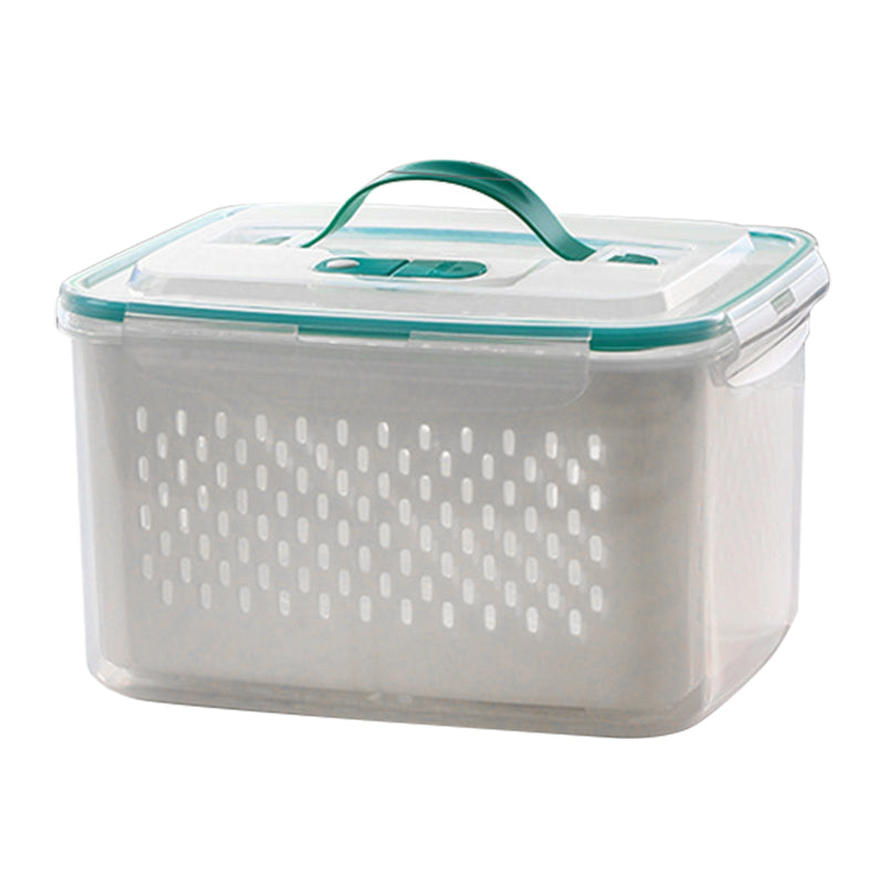🥗 50% RABATT! 🧊 5er-Pack Kühlschrank-Organizer – Stapelbare Obstbehälter mit Herausnehmbarem Sieb, BPA-frei & Ideal Für Salat, Beeren & Gemüse 🥦