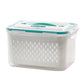🥗 50% RABATT! 🧊 5er-Pack Kühlschrank-Organizer – Stapelbare Obstbehälter mit Herausnehmbarem Sieb, BPA-frei & Ideal Für Salat, Beeren & Gemüse 🥦