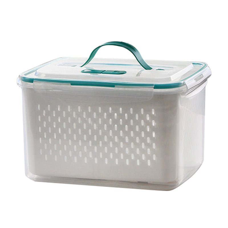 🥗 50% RABATT! 🧊 5er-Pack Kühlschrank-Organizer – Stapelbare Obstbehälter mit Herausnehmbarem Sieb, BPA-frei & Ideal Für Salat, Beeren & Gemüse 🥦