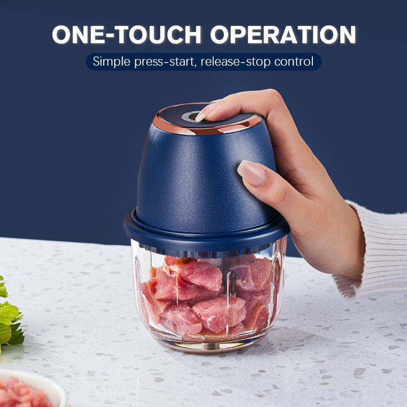 🥦 50% RABATT! ⚡ Leistungsstarker Elektrohäcksler mit Großer Kapazität – 1000W Motor, 2L BPA-freie Schüssel & Ein-Tasten-Pulsbetrieb 🥕