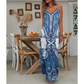 👗JETZT 50 % RABATT!💃Maxikleid für Damen mit Retro-Print und V-Ausschnit✨
