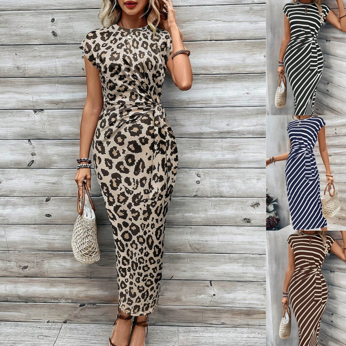 🔥2026 Neu eingetroffen: 50 % Rabatt für begrenzte Zeit!🔥🥰Elegantes Kleid mit Taillengürtel für Damen