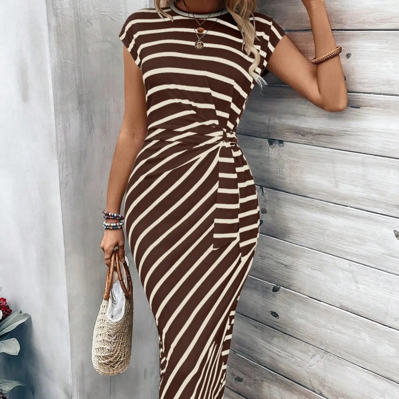 🔥2026 Neu eingetroffen: 50 % Rabatt für begrenzte Zeit!🔥🥰Elegantes Kleid mit Taillengürtel für Damen