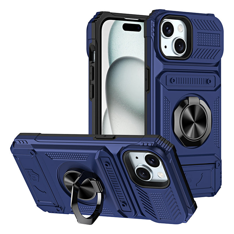 ✨50% Rabatt✨Handyhülle mit Kartenhalter & Ringständer für iPhone