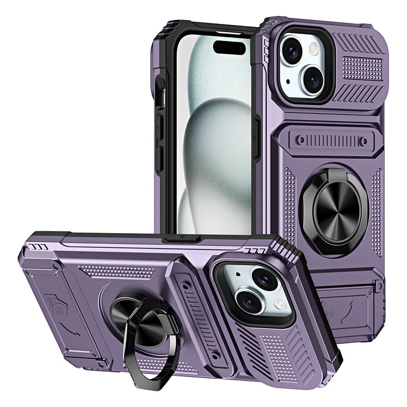 ✨50% Rabatt✨Handyhülle mit Kartenhalter & Ringständer für iPhone