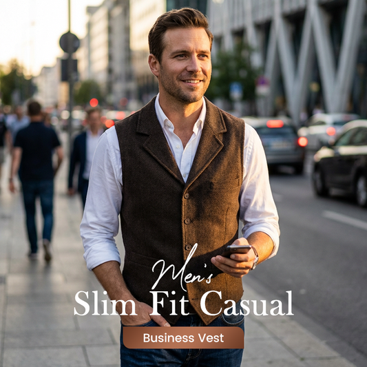 Lässige Businessweste für Herren in schmaler Passform