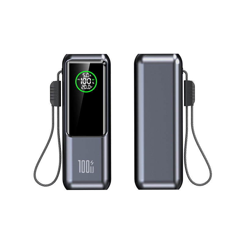 🔥-50% Aktion – Nur solange der Vorrat reicht⏳Tragbares Ladegerät mit integriertem Kabel