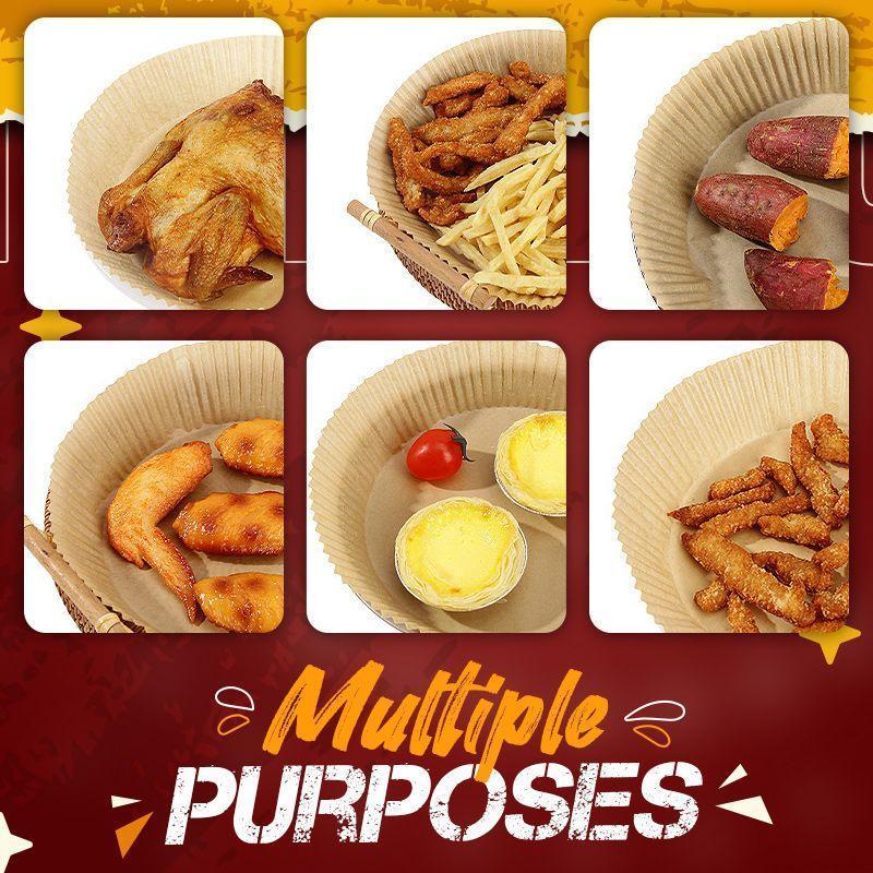 🍟 50% RABATT! 🔥 Heißluftfritteuse Einwegpapier-Einlage – Fettbeständig, Antihaft-Beschichtet & Perfekt Für Saubere, Knusprige Ergebnisse Ohne Abwaschen 🧼