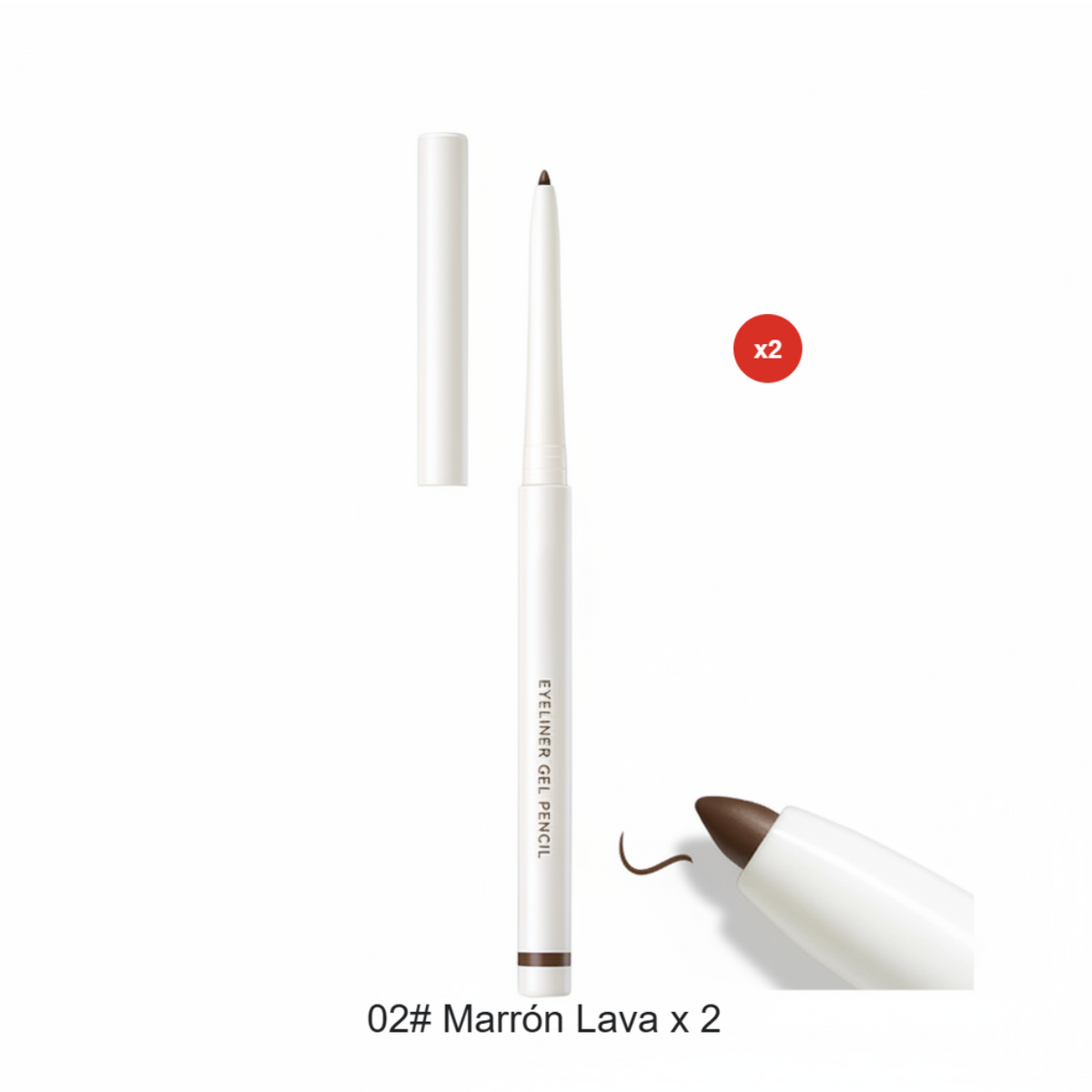 🔥 Kaufe 1, erhalte 1 GRATIS! 🔥 Wasserfester Gel-Eyeliner-Stift mit 2-mm-Spitze – intensive Farbe in Carbonschwarz und Lavabraun-Gcom