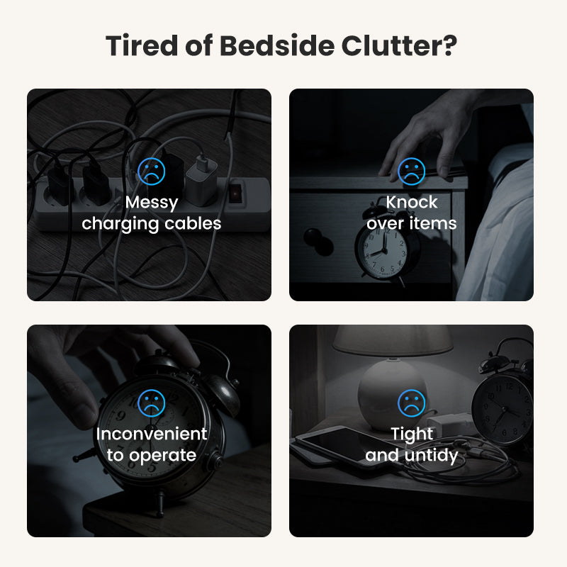 🌞Frühlingserwachen: 50% Rabatt!🔋6-in-1 Kabelloses Ladestation 25W – Uhr, Wecker, Bluetooth-Lautsprecher & Nachtlicht | All-in-One Nachttisch!
