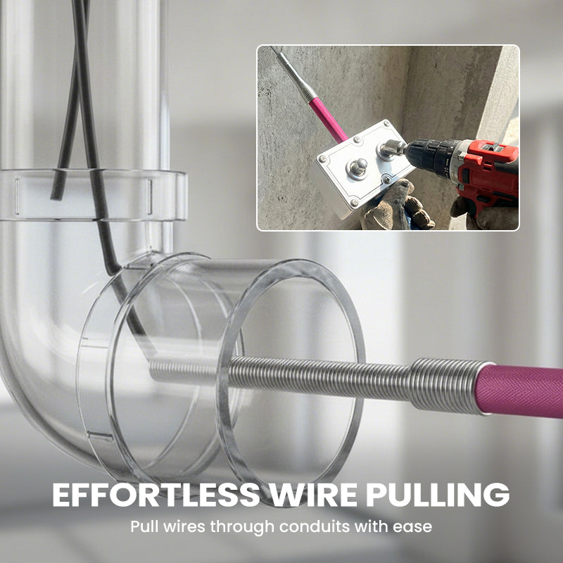 💎 50% RABATT! 💎 Professionelles Hilfswerkzeug zum Ziehen von Drähten für Elektriker – Ergonomisch, Robust & Bohrer-kompatibel 🔧✨