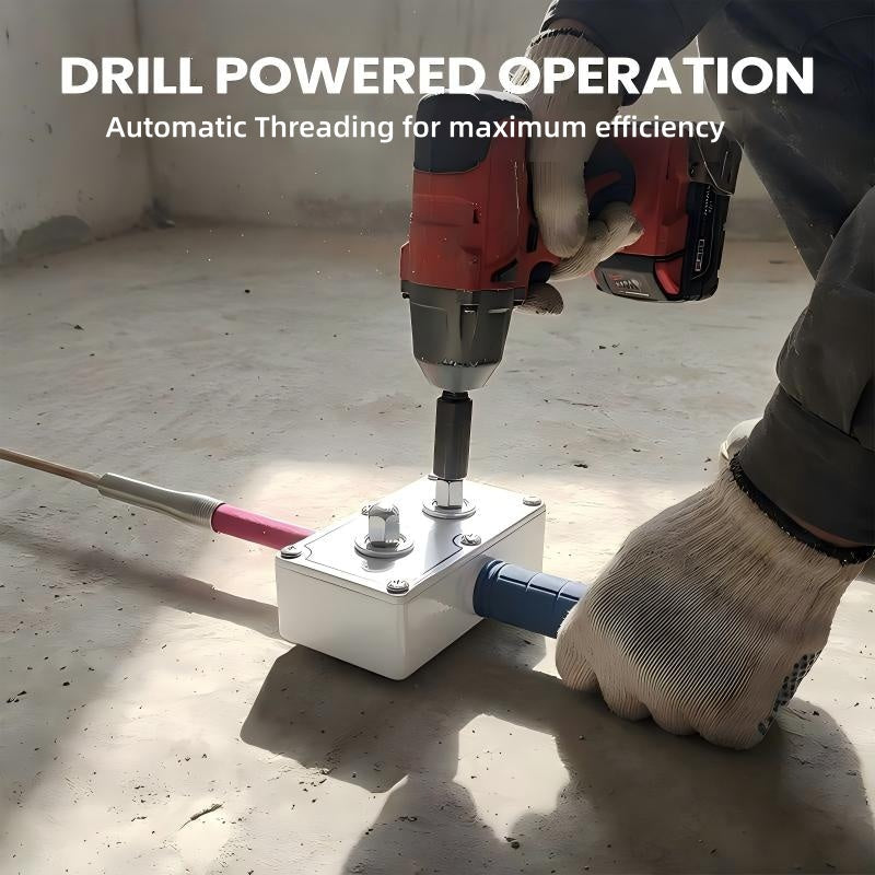 💎 50% RABATT! 💎 Professionelles Hilfswerkzeug zum Ziehen von Drähten für Elektriker – Ergonomisch, Robust & Bohrer-kompatibel 🔧✨